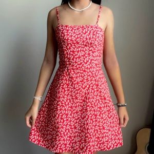 Red Floural Sundress